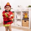 imageMelissa ampamp Doug Fire Chief Role Play Costume DressUp Set Pretend Play Firefighter Outfit with Realistic Accessories for Kids and Toddlers Ages 3