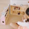 imageMelissa ampamp Doug Fold and Go Wooden Dollhouse with 2 Dolls and Wooden FurnitureMultiOne Size