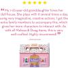 imageMelissa ampamp Doug Fold and Go Wooden Dollhouse with 2 Dolls and Wooden FurnitureMultiOne Size