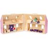 imageMelissa ampamp Doug Fold and Go Wooden Dollhouse with 2 Dolls and Wooden FurnitureMultiOne Size