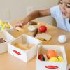 imageMelissa ampamp Doug Food Groups  21 HandPainted Wooden Pieces and 4 Crates
