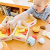 imageMelissa ampamp Doug Food Groups  21 HandPainted Wooden Pieces and 4 Crates