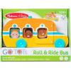 imageMelissa ampamp Doug GO Tots Wooden Roll ampamp Ride Bus with 3 Disks School Bus Toys for Babies and Toddlers  FSCCertified Materials