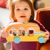 imageMelissa ampamp Doug GO Tots Wooden Roll ampamp Ride Bus with 3 Disks School Bus Toys for Babies and Toddlers  FSCCertified Materials