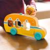 imageMelissa ampamp Doug GO Tots Wooden Roll ampamp Ride Bus with 3 Disks School Bus Toys for Babies and Toddlers  FSCCertified Materials