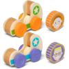 imageMelissa ampamp Doug GO Tots Wooden Star Cars 2 Cars 2 Disks Stacking Toys for Infants Hand Push Vehicles Wooden Car Toys for Toddlers Ages 1  FSCCertifiedStar Cars