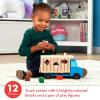 imageMelissa ampamp Doug Geometric Stacker  Wooden Educational Toy25 countpack of 1Geometric