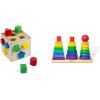 imageMelissa ampamp Doug Geometric Stacker  Wooden Educational Toy25 countpack of 1Geometric