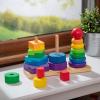 imageMelissa ampamp Doug Geometric Stacker  Wooden Educational Toy25 countpack of 1Geometric