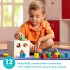 imageMelissa ampamp Doug Geometric Stacker  Wooden Educational Toy25 countpack of 1Geometric