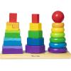 imageMelissa ampamp Doug Geometric Stacker  Wooden Educational Toy25 countpack of 1Geometric