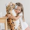 imageMelissa ampamp Doug Giant Cheetah  Lifelike Stuffed Animal Stands Nearly 3 Feet Tall