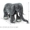 imageMelissa ampamp Doug Giant Elephant  Lifelike Stuffed Animal Over 3 feet LongElephant