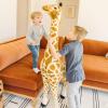 imageMelissa ampamp Doug Giant Giraffe Stuffed Animal Lifelike Plush Toy Stands Over 4Feet Tall Surface Washable Pretend Play Toddler Toys for Girls ampamp Boys 3