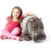 imageMelissa ampamp Doug Giant Hippopotamus  Lifelike Stuffed Animal Over 2 feet Long