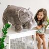 imageMelissa ampamp Doug Giant Hippopotamus  Lifelike Stuffed Animal Over 2 feet Long