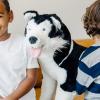 imageMelissa ampamp Doug Giant Siberian Husky  Lifelike Stuffed Animal Dog Over 2 feet Tall