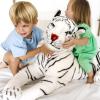 imageMelissa ampamp Doug Giant Siberian White Tiger  Lifelike Stuffed Animal Over 5 feet Long