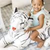 imageMelissa ampamp Doug Giant Siberian White Tiger  Lifelike Stuffed Animal Over 5 feet Long