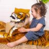 imageMelissa ampamp Doug Giant Tiger  Lifelike Stuffed Animal Over 5 feet Long