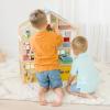 imageMelissa ampamp Doug HiRise Wooden Dollhouse with 15 pcs Furniture  Garage and Working Elevator
