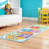 imageMelissa ampamp Doug Hop and Count Hopscotch Game Rug 3 pcs 785 x 265 inches Classic Hopscotch Rug for KidsRug