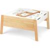 imageMelissa ampamp Doug Kids Furniture Wooden Art ampamp Activity Table with Bins Wooden Kids Activity Table with Storage
