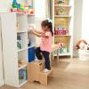 imageMelissa ampamp Doug Kids Furniture Wooden Step Stool  GrayBlonde