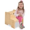 imageMelissa ampamp Doug Kids Furniture Wooden Step Stool  GrayBlonde