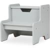 imageMelissa ampamp Doug Kids Furniture Wooden Step Stool  GrayGray