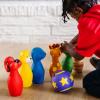 imageMelissa ampamp Doug Ks Kids Bowling Friends Play Set and Game with 6 Pins and Convenient Carrying Case  Indoor Outdoor Bowling Set Soft Plastic Animal Bowling Pins Toddler Bowling for Ages 2