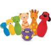 imageMelissa ampamp Doug Ks Kids Bowling Friends Play Set and Game with 6 Pins and Convenient Carrying Case  Indoor Outdoor Bowling Set Soft Plastic Animal Bowling Pins Toddler Bowling for Ages 2