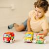 imageMelissa ampamp Doug Ks Kids PullBack Town Vehicle Set  Baby Toys Set with 4 Soft Toy Cars and Trucks Surface Washable with Removable Wheels Learning Toys for Babies and Toddlers