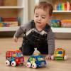 imageMelissa ampamp Doug Ks Kids PullBack Town Vehicle Set  Baby Toys Set with 4 Soft Toy Cars and Trucks Surface Washable with Removable Wheels Learning Toys for Babies and Toddlers