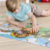 imageMelissa ampamp Doug Land of Dinosaurs Floor Puzzle 48 pc Jumbo Jigsaw Puzzle Educational Screen Free Activity for Toddler Preschoolers and Kids Ages 3 4 feet Long  FSC CertifiedLand of Dinosaurs