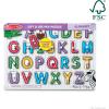 imageMelissa ampamp Doug Lift ampamp See Alphabet Wooden Peg Puzzle 26 pcs  FSC Certified