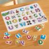 imageMelissa ampamp Doug Lift ampamp See Alphabet Wooden Peg Puzzle 26 pcs  FSC Certified