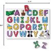 imageMelissa ampamp Doug Lift ampamp See Alphabet Wooden Peg Puzzle 26 pcs  FSC Certified