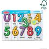 imageMelissa ampamp Doug Lift ampamp See Numbers Wooden Peg Puzzle  10 Pieces  FSC CertifiedRetail Version