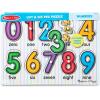 imageMelissa ampamp Doug Lift ampamp See Numbers Wooden Peg Puzzle  10 Pieces  FSC CertifiedRetail Version