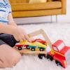 imageMelissa ampamp Doug Magnetic Car Loader Wooden Toy Set with 4 Cars and 1 SemiTrailer Truck Crane Wooden Toy Vehicle Toys for Kids Ages 3