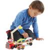 imageMelissa ampamp Doug Magnetic Car Loader Wooden Toy Set with 4 Cars and 1 SemiTrailer Truck Crane Wooden Toy Vehicle Toys for Kids Ages 3