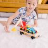 imageMelissa ampamp Doug Magnetic Car Loader Wooden Toy Set with 4 Cars and 1 SemiTrailer Truck Crane Wooden Toy Vehicle Toys for Kids Ages 3