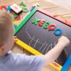 imageMelissa ampamp Doug Magnetic Chalkboard and DryErase Board with 36 Magnets Numbers and Uppercase Letters Chalk Eraser and DryErase Pen