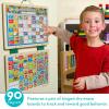 imageMelissa ampamp Doug Magnetic Wooden Responsibility Chart Toddler Routine Kids Reward Board Chores Chart Responsibility Tool for Kids Ages 3