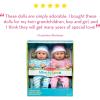 imageMelissa ampamp Doug Mine to Love Twins Luke ampamp Lucy 15 Light SkinTone Boy and Girl Baby Dolls with Rompers Caps Pacifiers