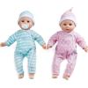 imageMelissa ampamp Doug Mine to Love Twins Luke ampamp Lucy 15 Light SkinTone Boy and Girl Baby Dolls with Rompers Caps Pacifiers