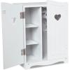 imageMelissa ampamp Doug Mine to Love Wooden Play Armoire Closet for Dolls Stuffed Animals  White 173H x 124W x 85D Assembled Wooden Pretend Play Closet Doll Wardrobe