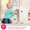 imageMelissa ampamp Doug Mine to Love Wooden Play Armoire Closet for Dolls Stuffed Animals  White 173H x 124W x 85D Assembled Wooden Pretend Play Closet Doll Wardrobe