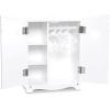 imageMelissa ampamp Doug Mine to Love Wooden Play Armoire Closet for Dolls Stuffed Animals  White 173H x 124W x 85D Assembled Wooden Pretend Play Closet Doll Wardrobe